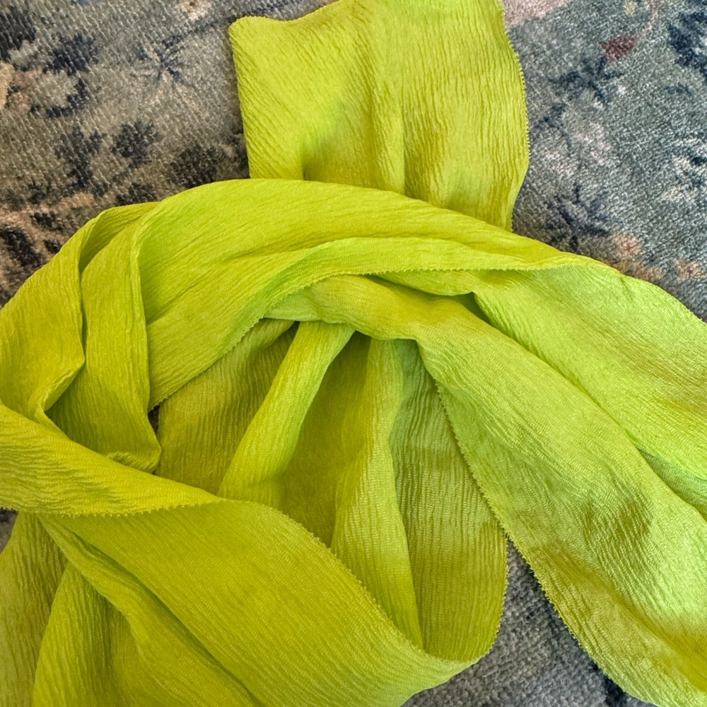 Chartreuse Vintage Scarf (Like new)